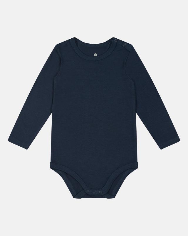 Bambus Langærmet Body til Baby - Navy fra JBS of Denmark