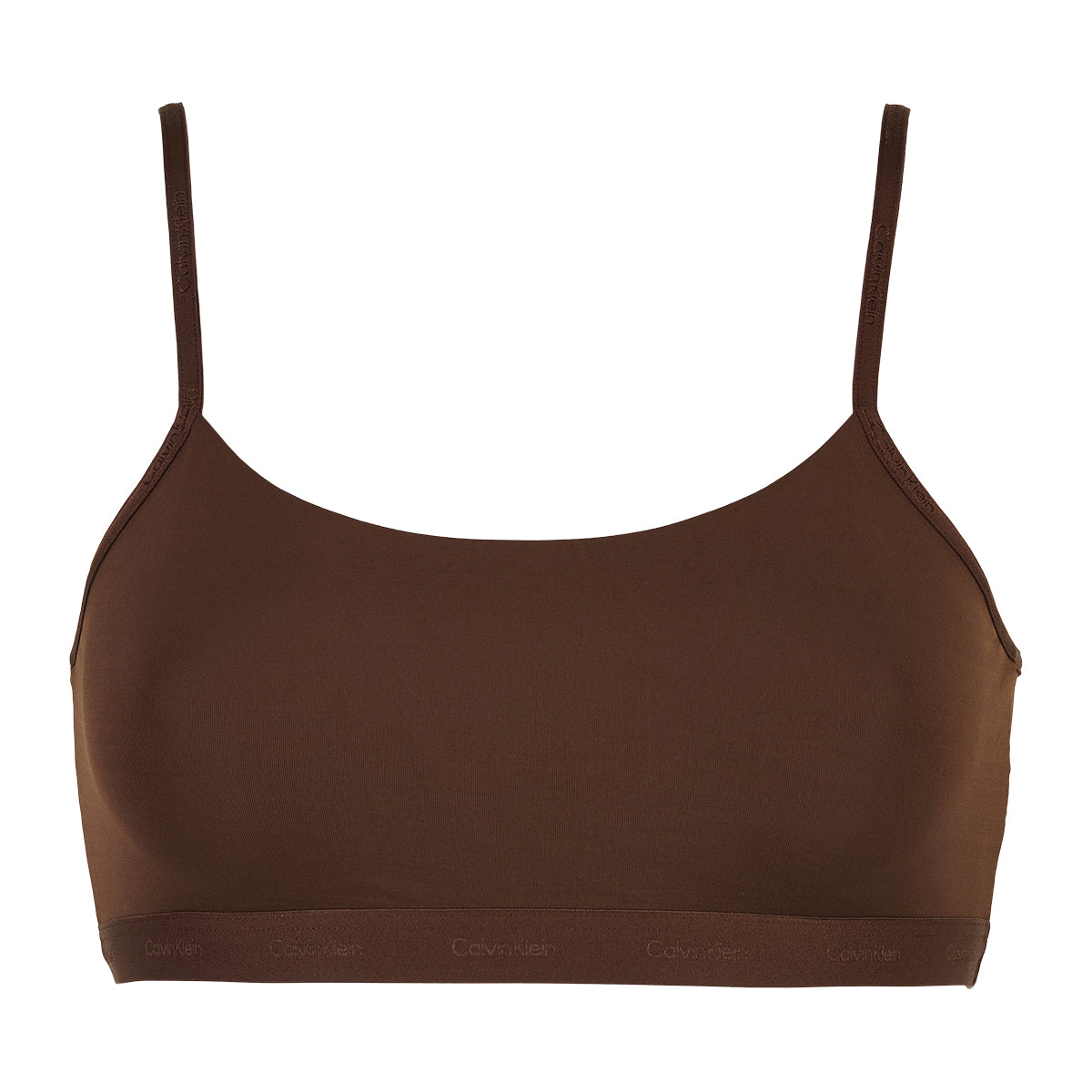 Calvin Klein Unlined Bralette BH i Brun - Fri Fragt!