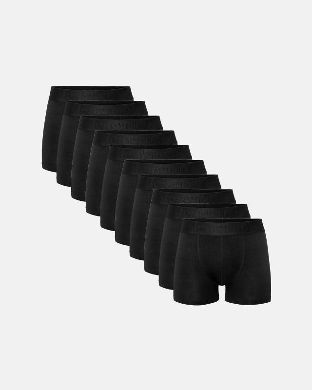 10-pak Tights "Gunnar" i Bambusviskose - Sort Kvalitet