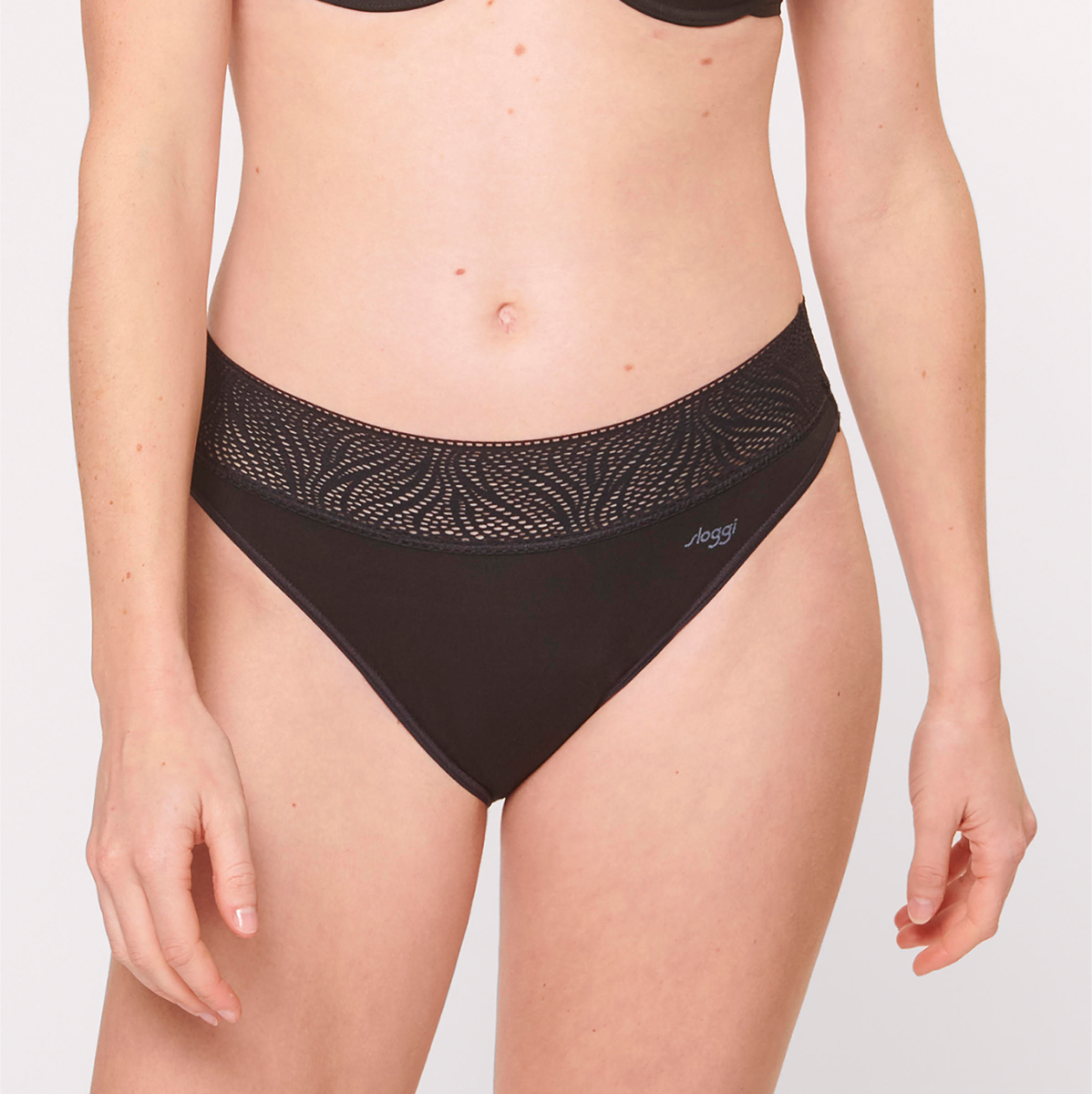 Sloggi Medium menstruationstrusse, sort, Størrelse: XXS, Dame