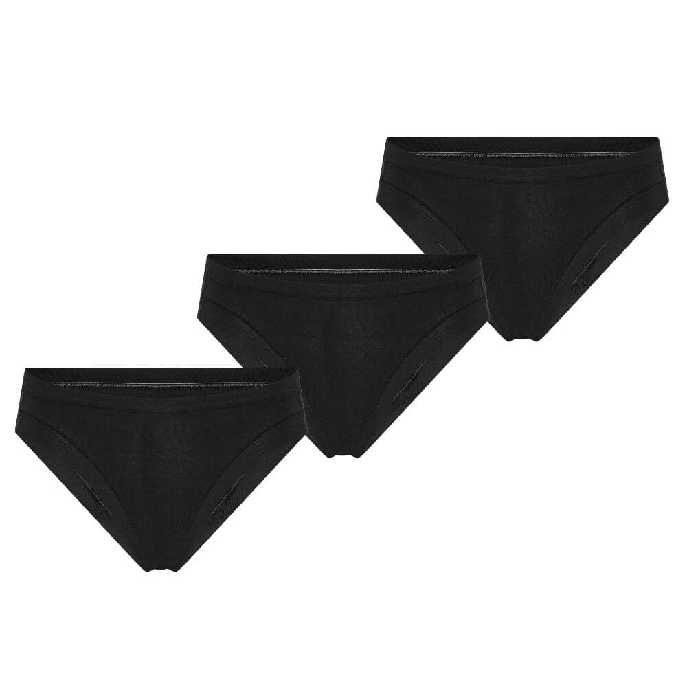 3-pak bambus brief trusser, sort str. 2XL