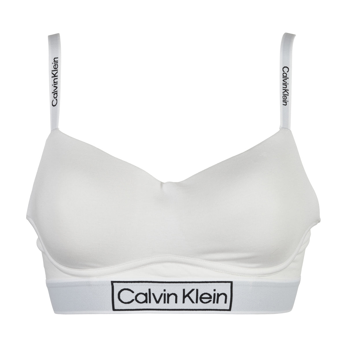 Calvin Klein Light Lined bralette BH, hvid, Størrelse: XS, Dame