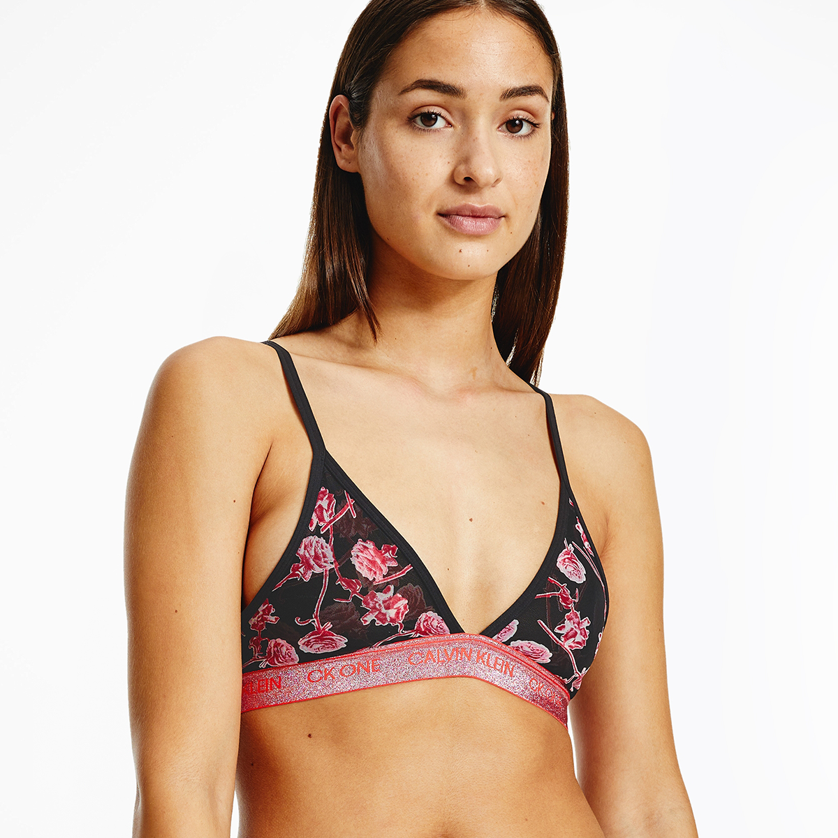 Calvin Klein Lingeri Unlined Triangle bralette BH, sort, Størrelse: XS, Dame