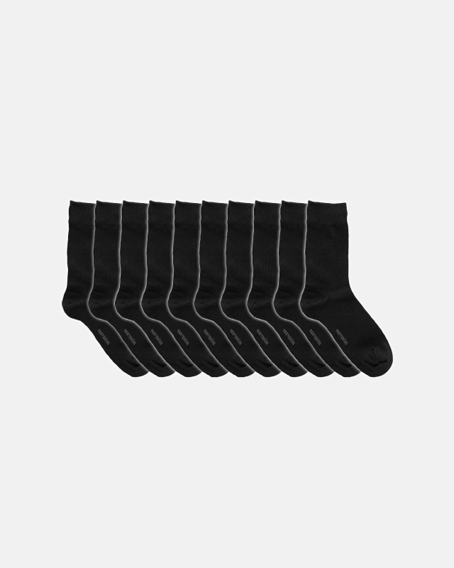 10-pak strømper | bambus | sort